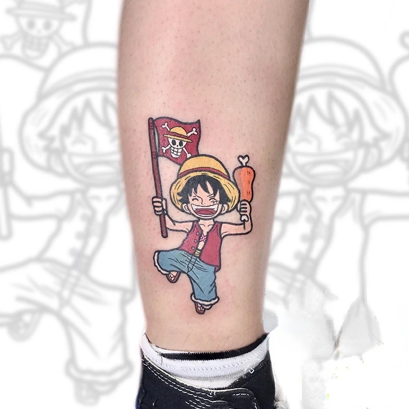 

Anime Happy DancingTemporary Tattoo Durable Waterproof Tatoo Body Art Leg Arm Fake Tatto Sticker for Women Man