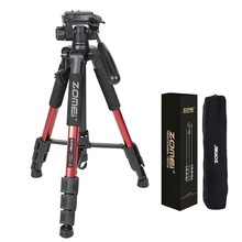 ZOMEI Q111 전문 휴대용 여행 알루미늄 카메라 삼각대 및 팬 헤드, SLR DSLR 디지털 카메라용, 3 색