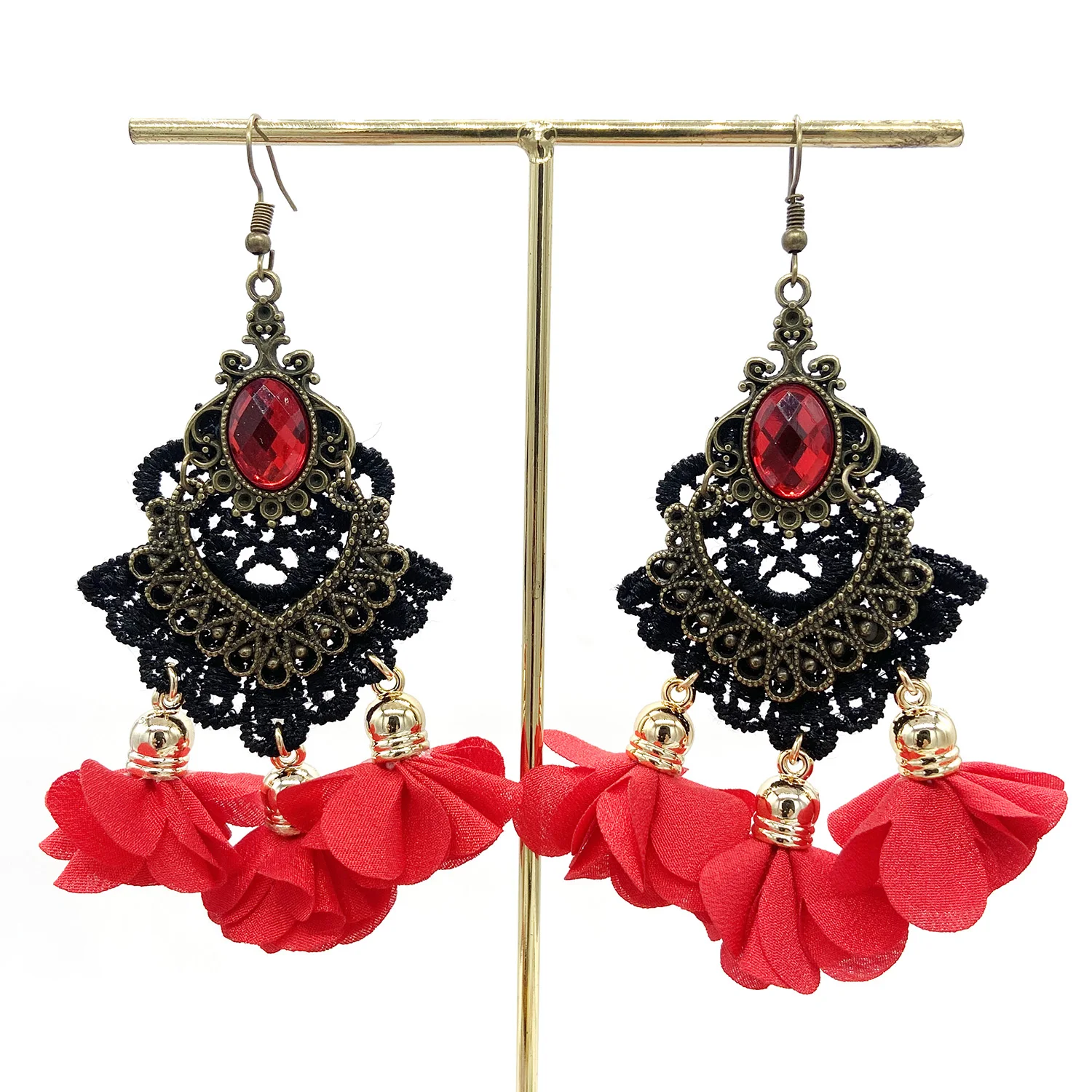 

Vintage Earrings Large for Women Statement Earrings Geometric Long Pendant Earrings Tassel Trend Fashion Jewelry