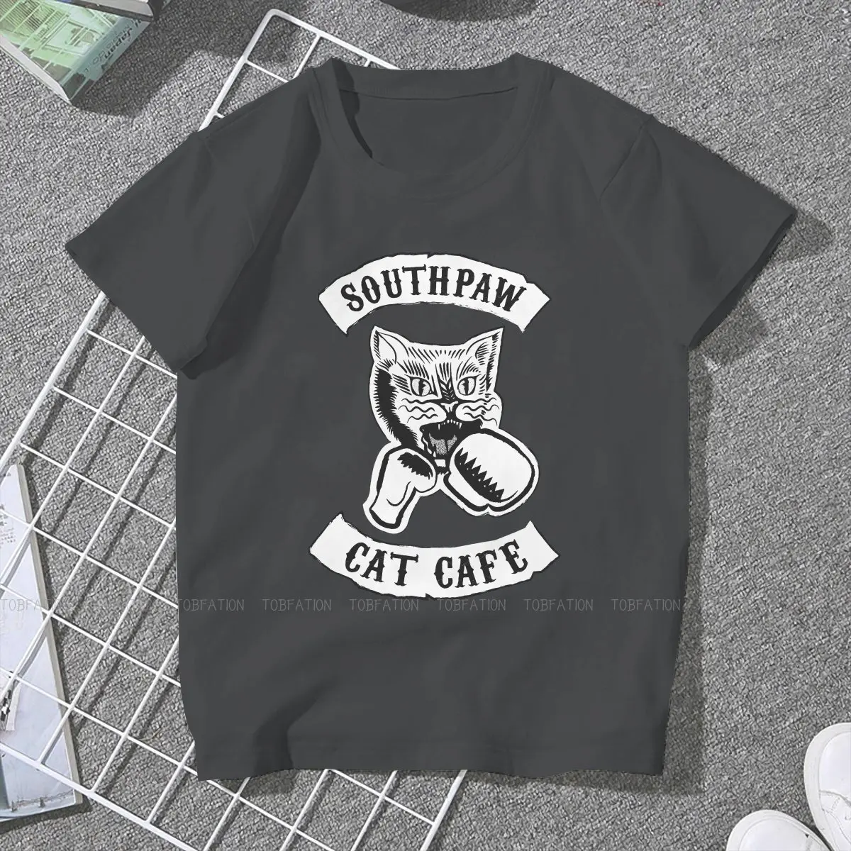Футболка в стиле кафе с коротким рукавом 4XL |