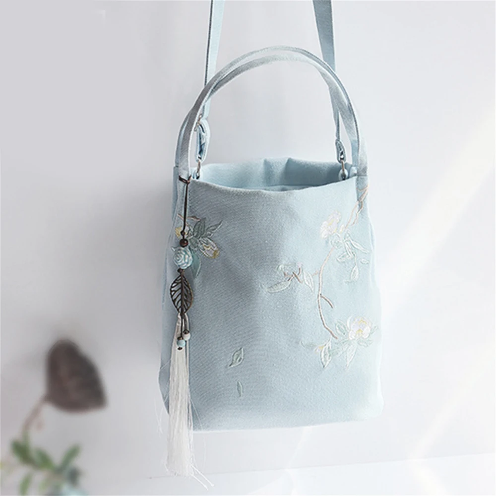 1 шт. круглая сумка Hanfu в старинном стиле новая через плечо с вышивкой чонсам