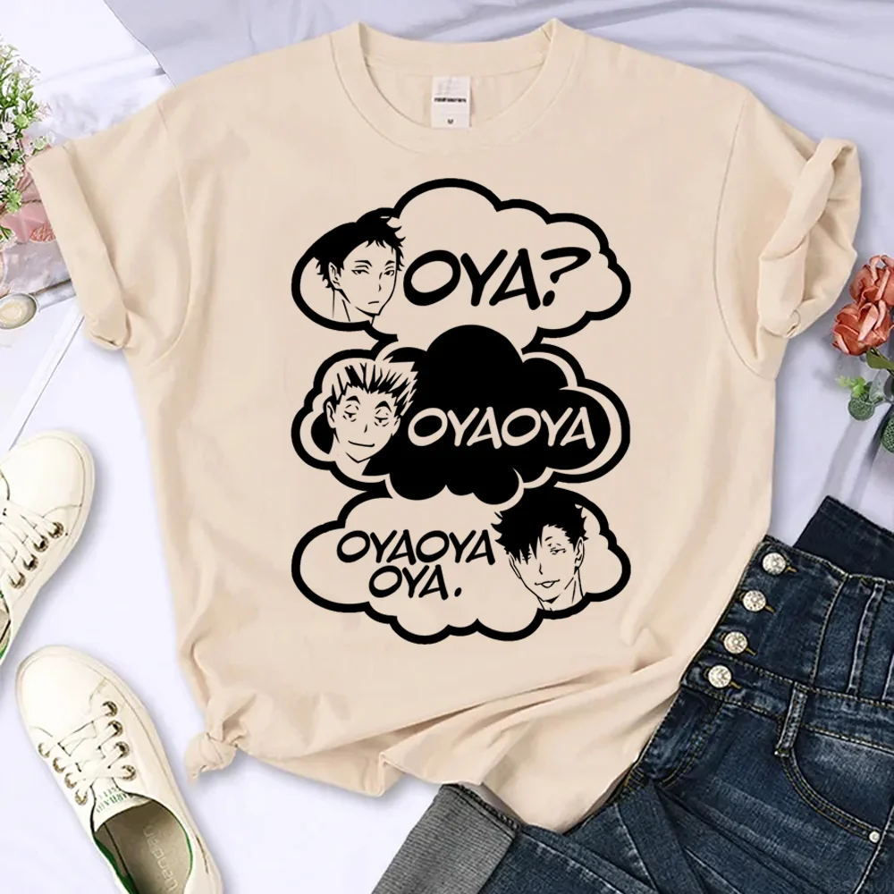 

Топ Haikyuu, женские летние футболки, одежда Харадзюку для девочек