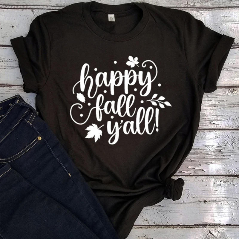 

Футболка с графическим принтом на осень и День благодарения