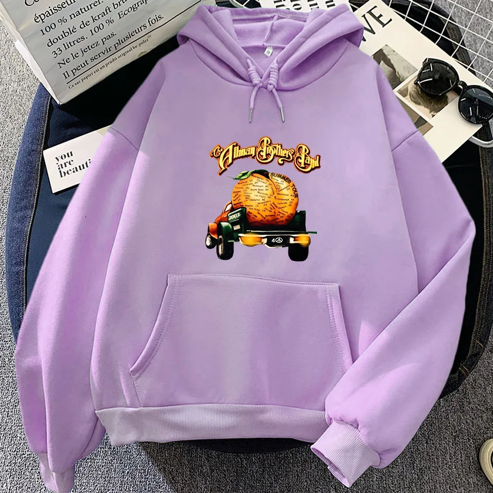 

The Allmann Brotherss Band Eat A Peach Hoodies Women Spring/Autumn Hip Hop Sweatshirts Popular Characters Round Neck Pullovers