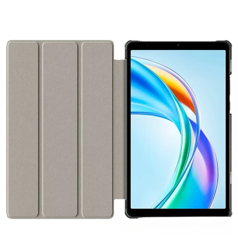 Фото Чехол-книжка (трифолд) для Huawei MatePad Mini 8.8 2025 с функцией автоматического включения/выключения экрана, ударопрочный, кожаный №2