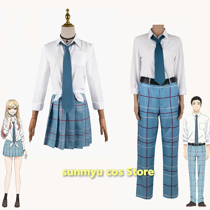 

My Dress-Up Darling Kitagawa Marin Gojo Wakana Cosplay Costume Kitagawa Marin Cosplay School Uniform Girls Boys