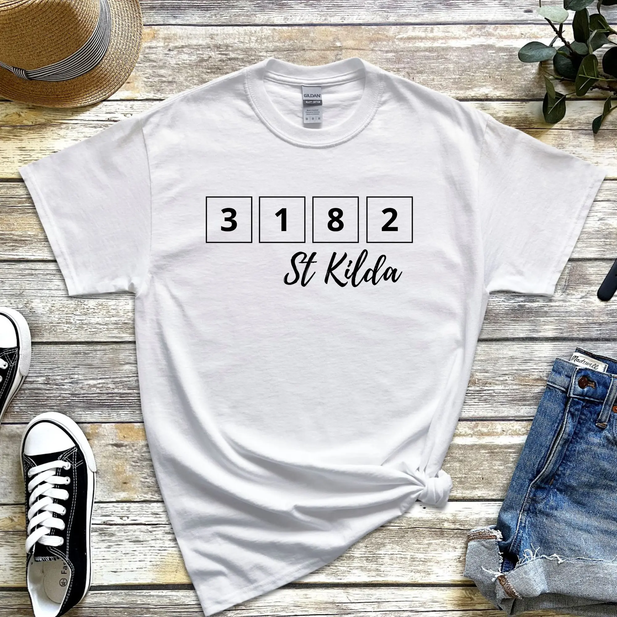 3182 St Kilda футболка почтовый индекс австралийская подарок на новоселье переезд в