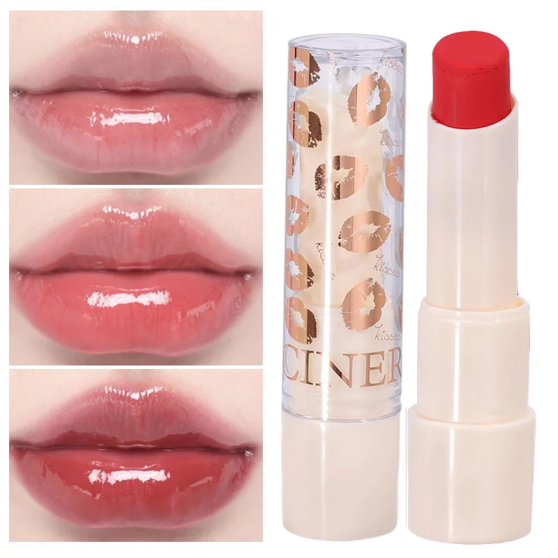 Твердая Глянцевая губная помада Желейная зеркальная выцветает линии губ