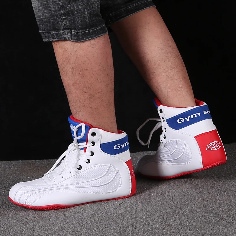 Professional Boxing Shoes for Men Women Breathable Wrestling Shoes High-top Training Sneakers Wrestling Shoes Plus Size 36-46