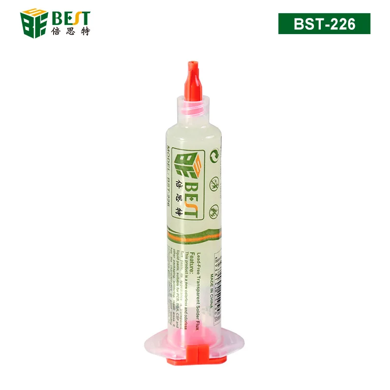 

Прозрачный флюс для припоя/свинцовой флюс без очистки, паста 10CC, жидкий флюс для электроники, подходит для различных ремонтов и пайки