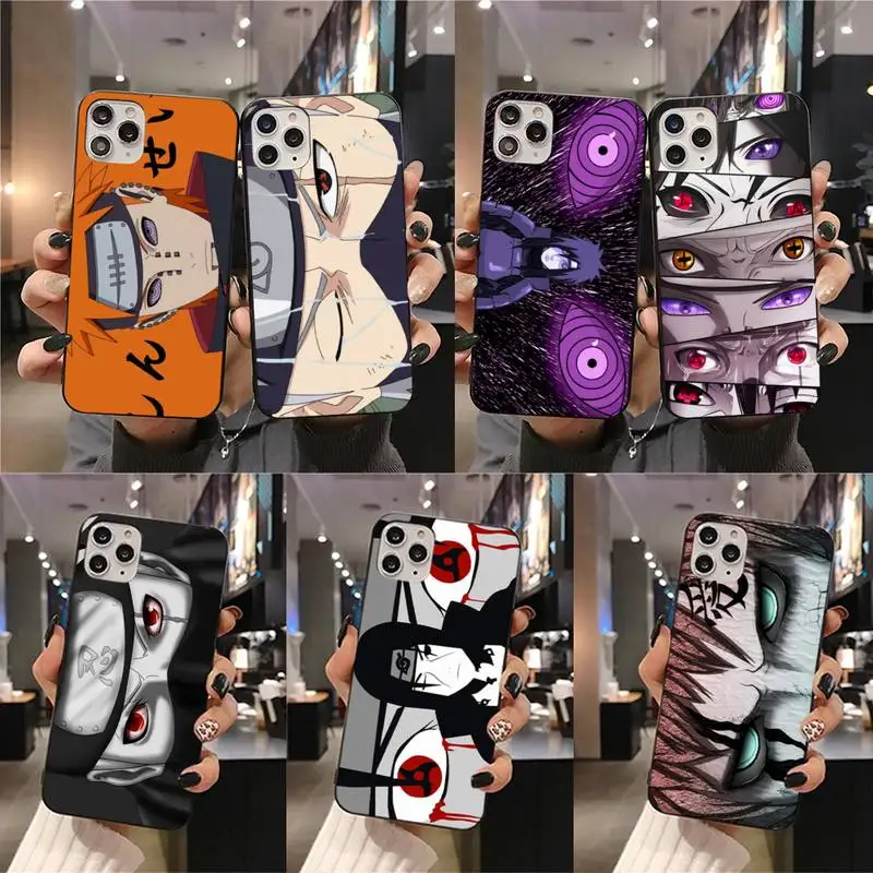 

Anime Naruto Itachi Uchiha Sasuke Kakashi Eyes Phone Case For iphone 13 12 11 Pro Mini XS Max 8 7 Plus X SE 2020 XR cover