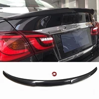 trunk rear spoiler wing for infiniti q70 2014 2019 real carbon fiber tailgate lid cover trim car decklid flap strip splitter lip