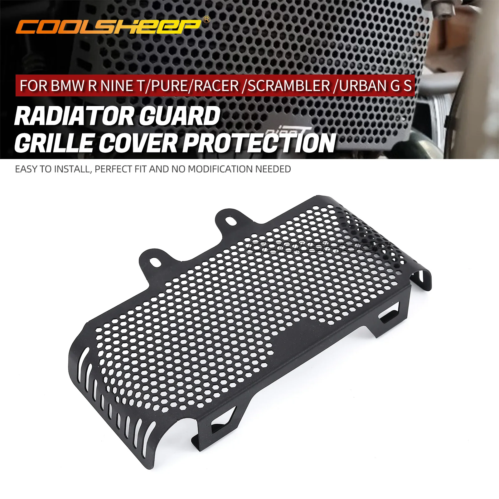 

For BMW RNINET R Nine T Pure Racer Scrambler URBAN G S R9T 14-2019 Motorcycle Radiator Grille Guard Cover Protector Accessories
