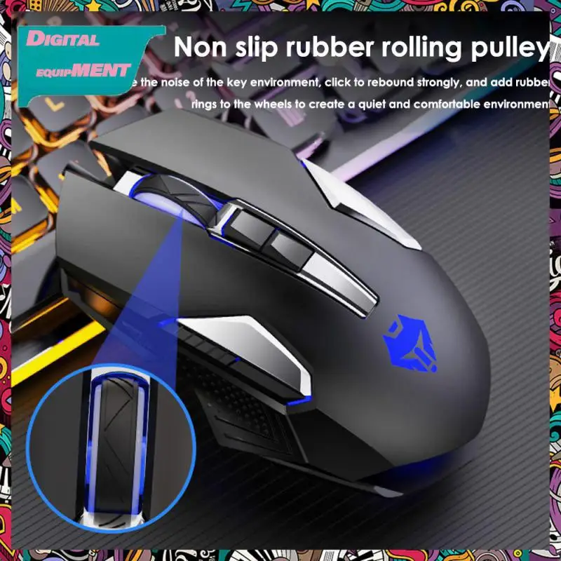 

High Sensitivity Usb Computer Mouse Professional Gamer Ergonomic Mouse E-sports Silent Mechanical Mouse For Gamer Backlight