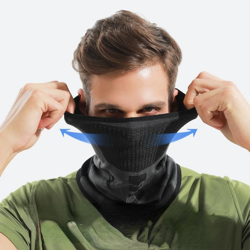 

Men Women Cycling Scarf Neck Warmer Stretch Fleece Sports Outdoor Running Bicycle Face Bandana Simple Fashion Fleece Headbands1