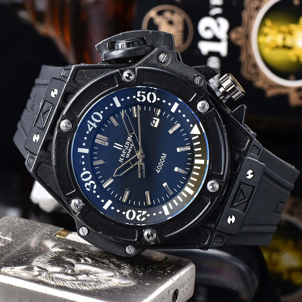 

New Top Original Brand Mens Watches Fashion Classic Waterproof Dive 4000 Automatic Date Watch Business Simple Quartz AAA Clocks