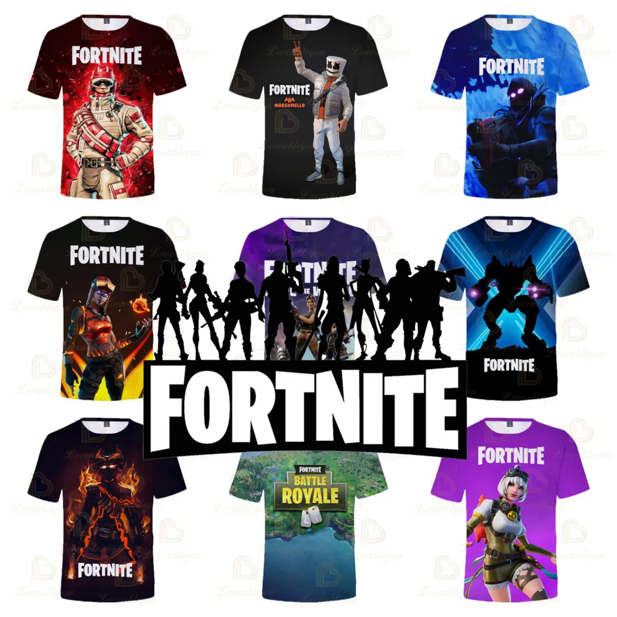 

Fashion Women and Men Fortnite Victory Child Wear Battle Royale 3d Swearshirt Boys Girls Tops Kids T-shirt Hero T-shirt Clothes
