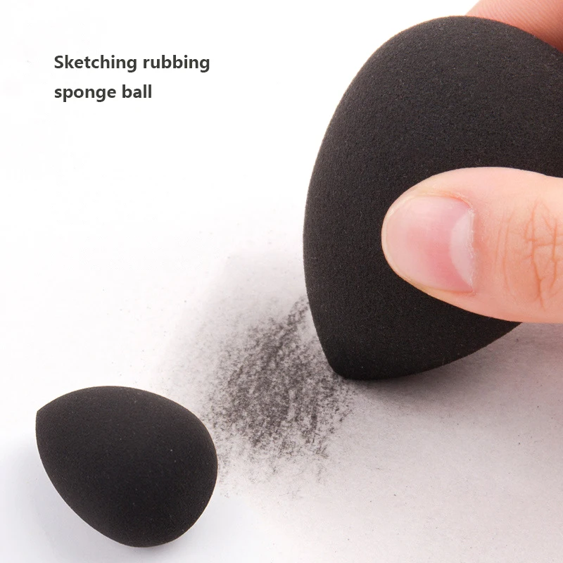 

Sketch rubbing sponge Art painting supplies Adjust brightness & shadow transition Water drop shape Soft eraser Repeated