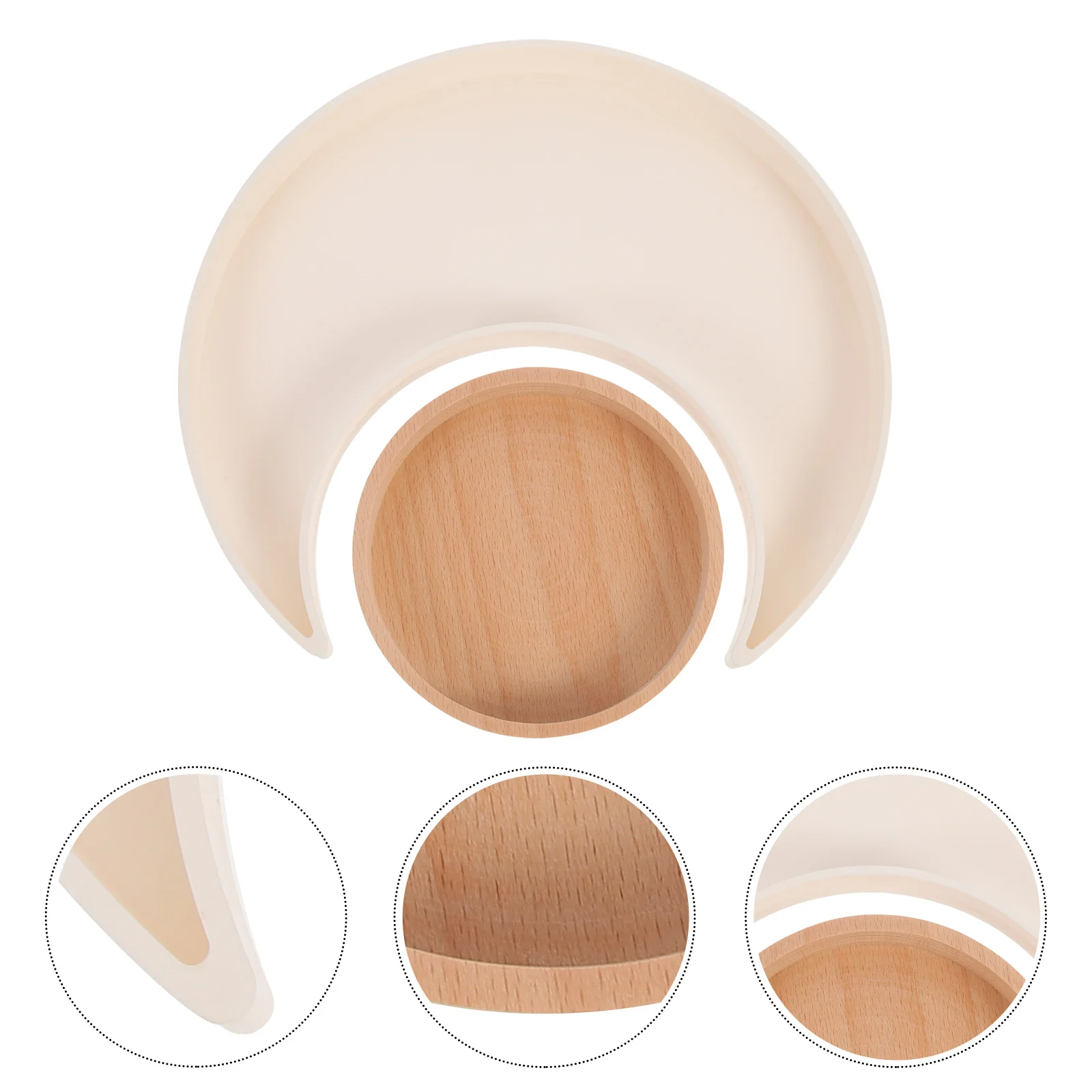 

1 Set of Multi-function Jewelry Trays Wooden Jewelry Plates Household Trinket Storage Trays