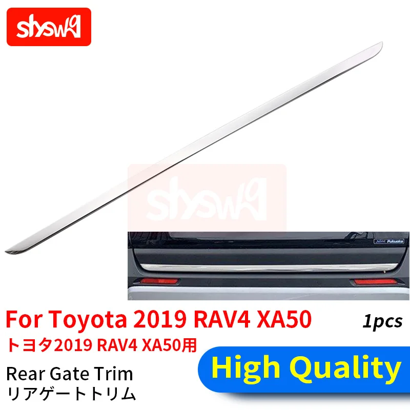 

1 шт. задняя дверь Нижняя отделка Задняя Крышка багажника декоративная рамка для TOYOTA RAV4 RAV 4 XA50 2019 модифицированные аксессуары из нержавеющей...