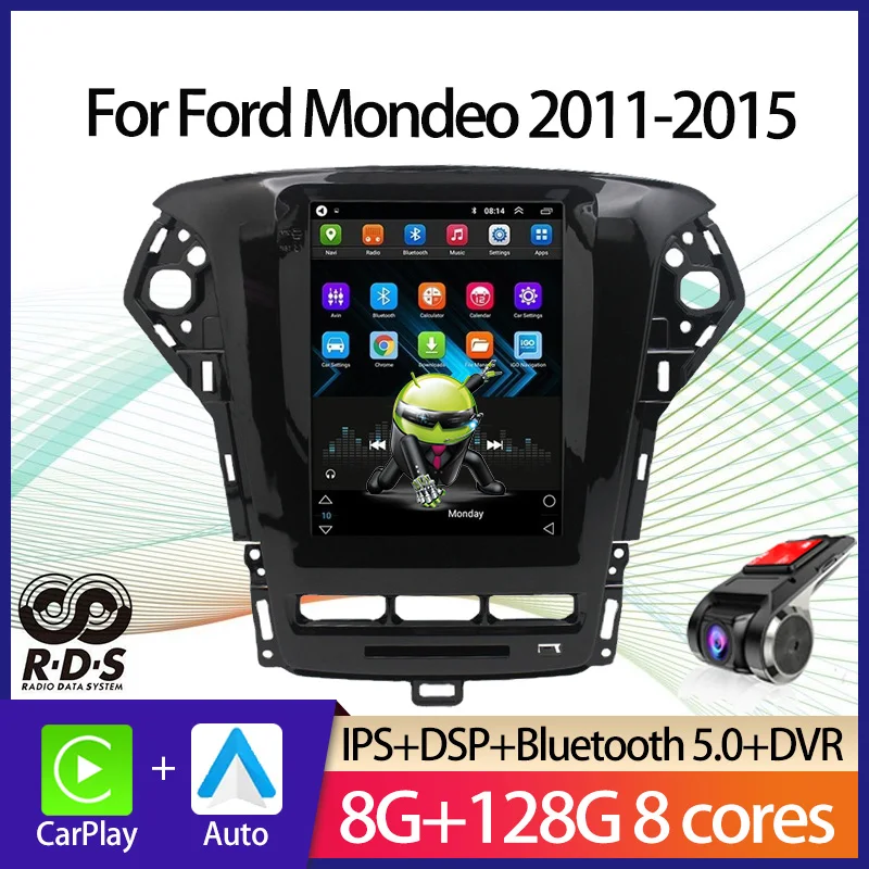 

Car GPS Navigation Android Tesla Style For Ford Mondeo 2011-2015 Auto Radio Stereo Multimedia Player With Bluetooth WiFi Mirror