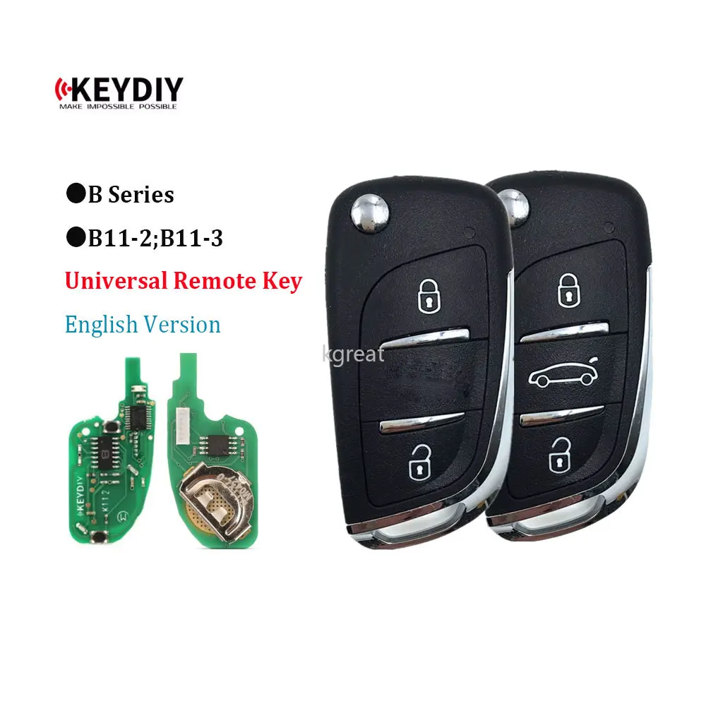 Фото 5 шт. KEYDIY B11-2 B11-3 B11-2 + 1 универсальный дистанционный ключ для DS Style, автомобильный дистанционный ключ для KD900 URG200 + KD-X2 Mini Programmer №1