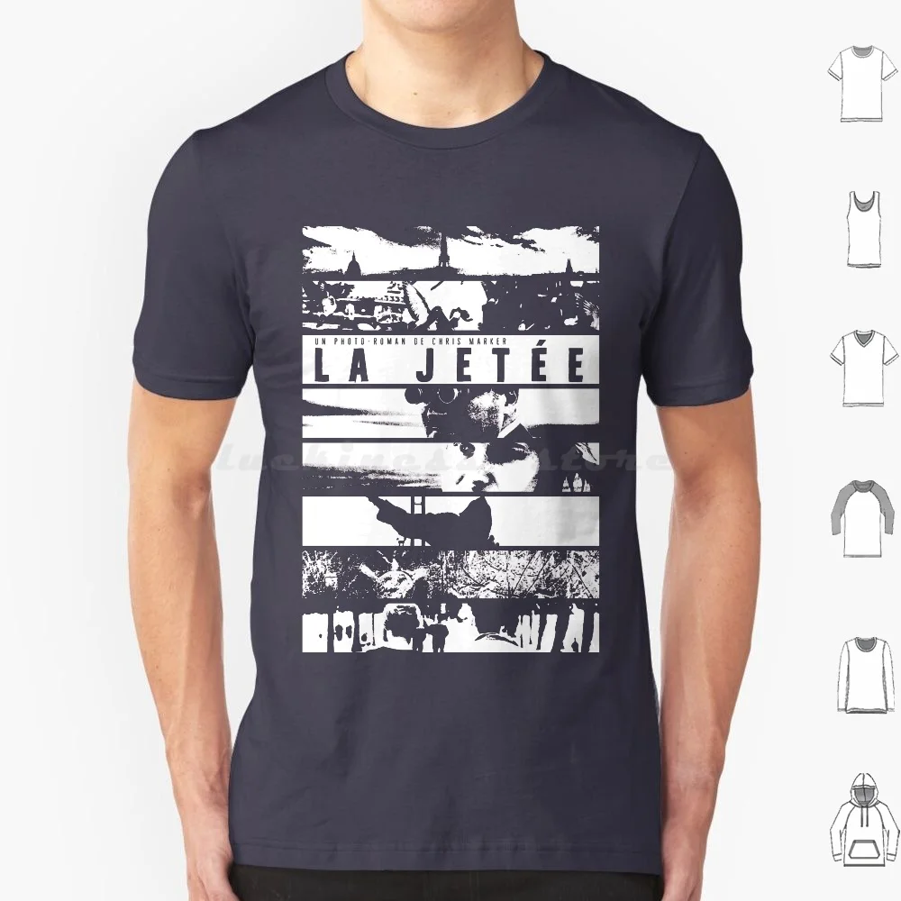

La Jetée T Shirt 6Xl Cotton Cool Tee Ekdojo Dataism La Jetée Chris Marker Screenprint Vintage French Movie Underground Ccinema