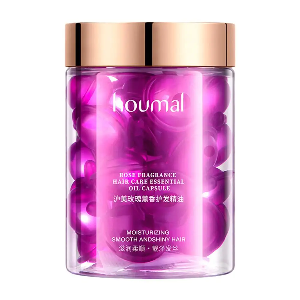 НОВАЯ сыворотка для укладки волос вьющихся и сухих капсулы с эссенцией розы