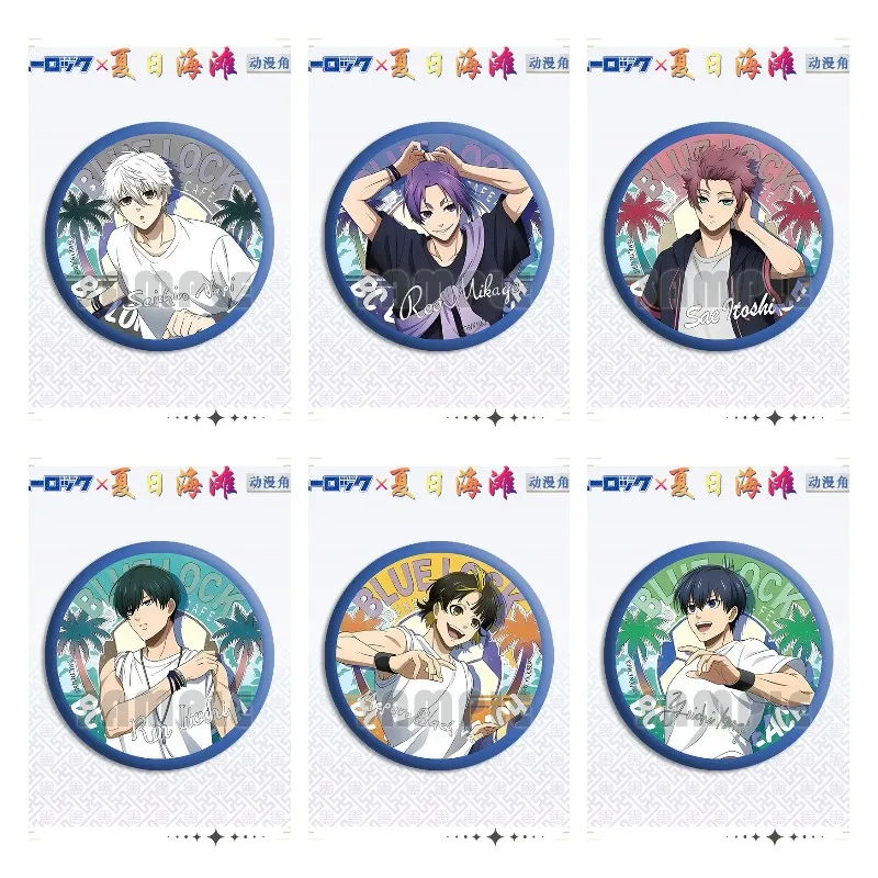 Металлический брелок с аниме принтом