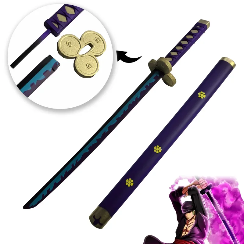 Косплей Аниме Ророноа Зоро Катана Меч PU Yama Фиолетовый Ролевые Игры Аки Мидзу