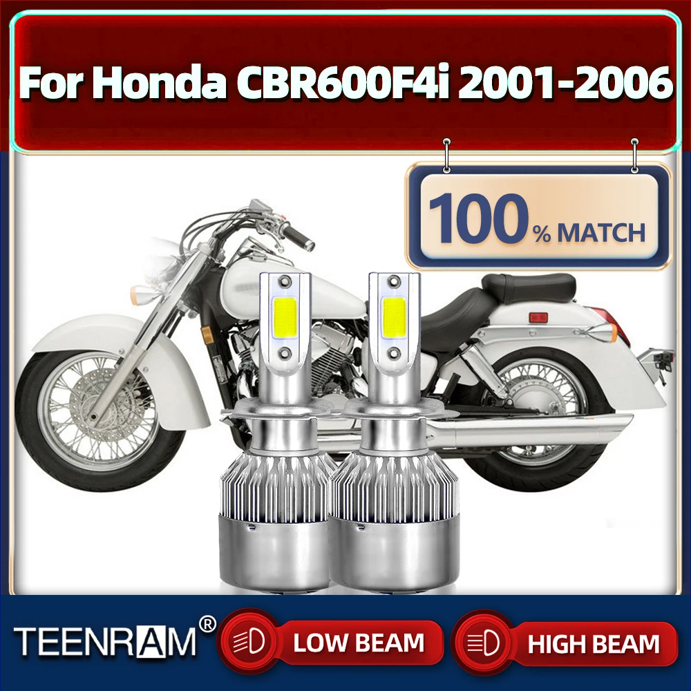 

H7 Motorcycle LED Headlight 20000LM Motorbike LED Headlamp 12V 6000K White For Honda CBR600F4i 2001 2002 2003 2004 2005 2006