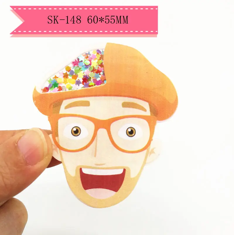 

1pcs cartoon Quicksand Acrylic Sequins custom Shaker Resins DIY bow center SK-148