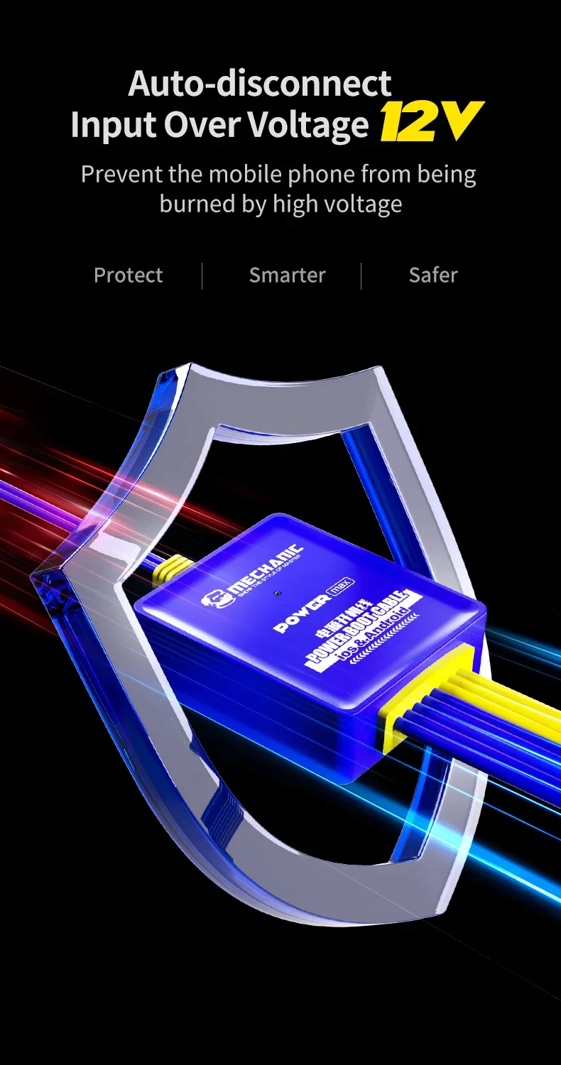 Кабель Для Тестирования Нагрузки MECHANIC Power Max iPhone 6-15 Pro Android Со Встроенным