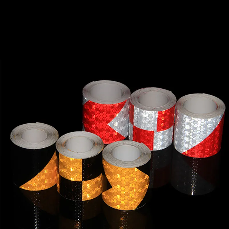 

5cm*5m Lattice Reflective Tape Sticker Car Styling Vehicle Truck Motorcycle Bicycle Fence Safety Warning Strip DIY Decal