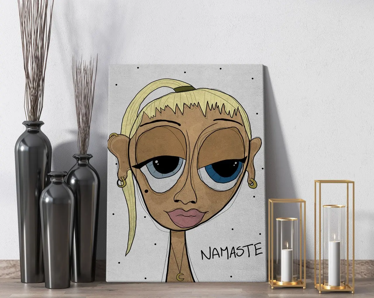 

BK Home коллекция ленивых людей йога девушка дизайн холст стол 50x70 см 1