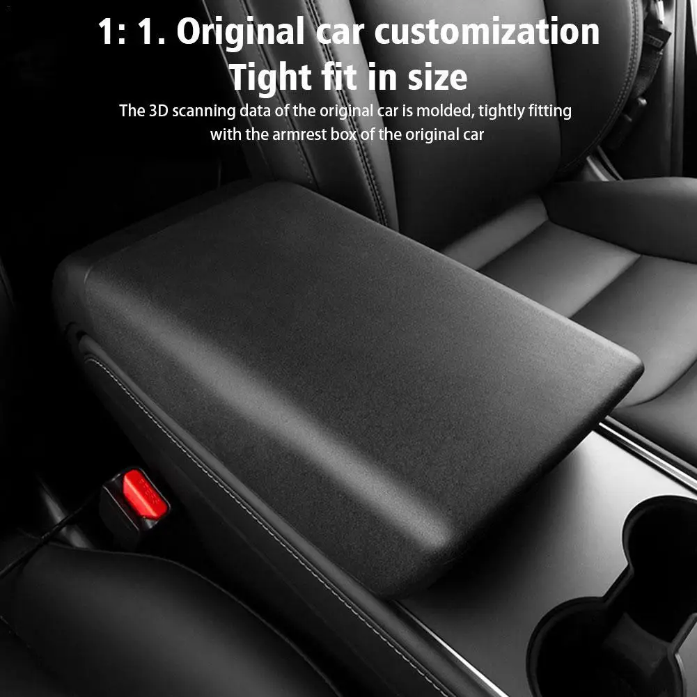 

Чехол для центрального подлокотника Tesla Model 3/Y, ТПЭ устойчивый к царапинам износостойкий защитный чехол для подлокотника, модификация декора