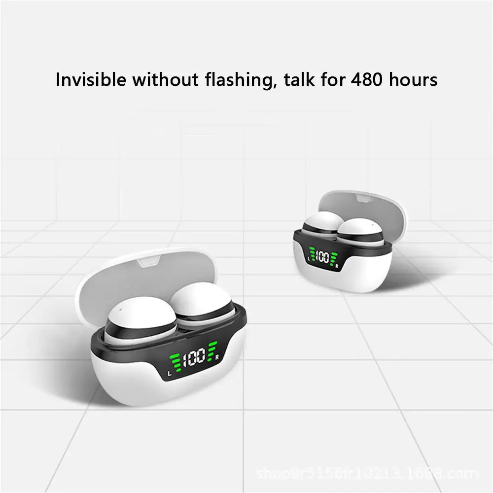 

Mini Wireless Headset Waterproof bluetooth-compatible Headset Headset Mini Headset Noise Reduction Digital Display Abs