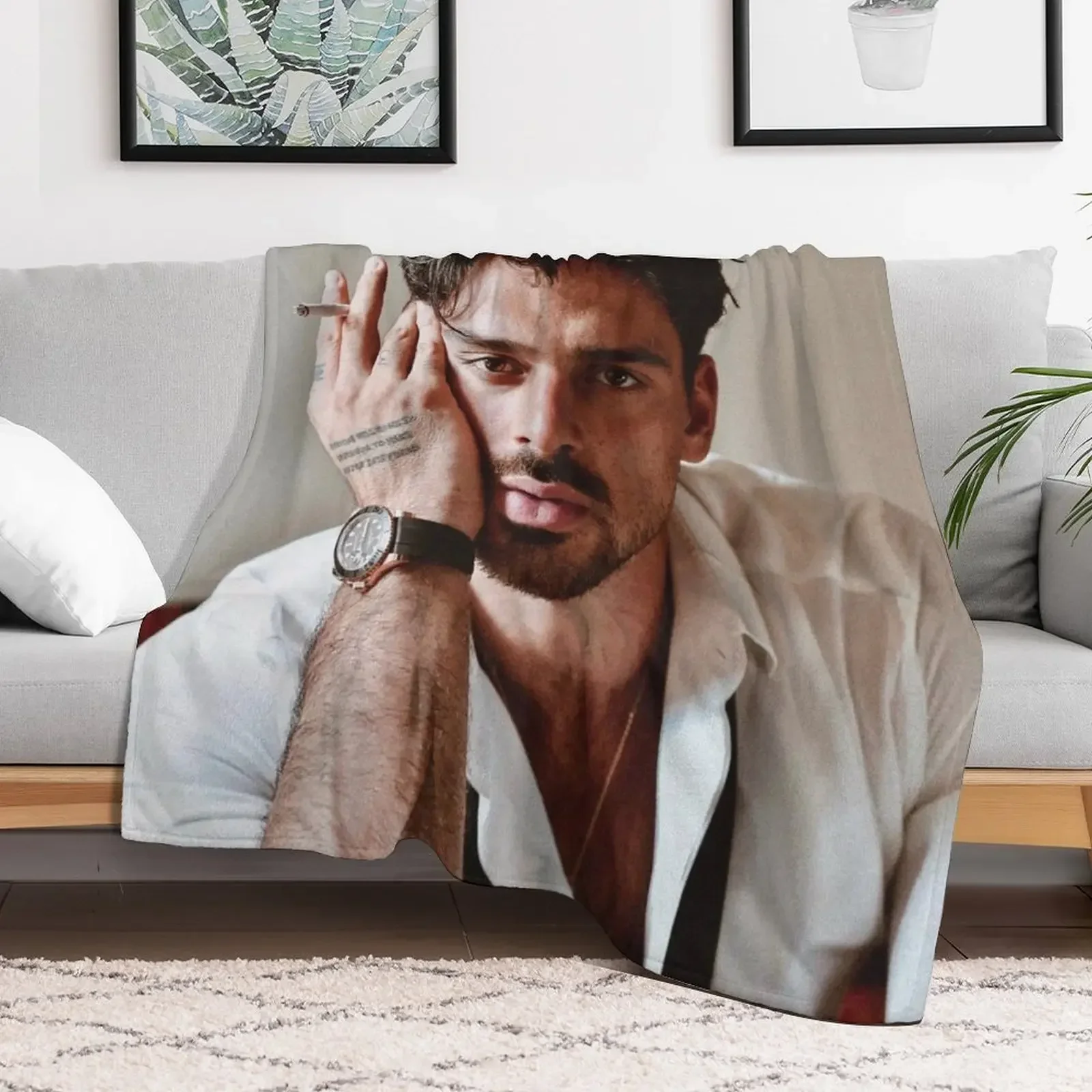 Одеяло michele Morrone для дивана тонкие декоративные одеяла