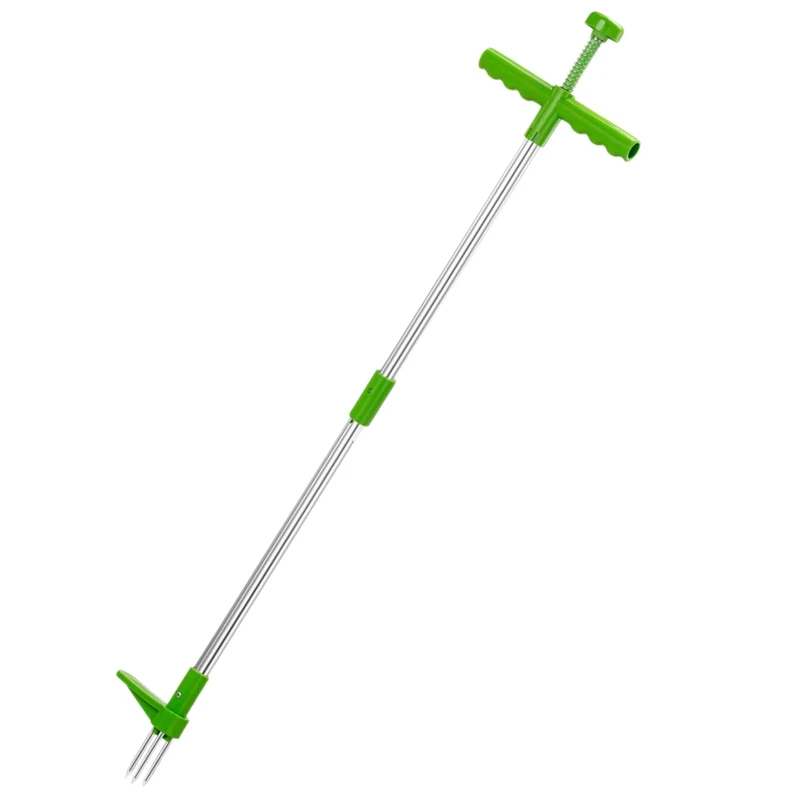 

New-Manual Weeder Vertical Weeder And Weeder Claws Long Reinforced Aluminum Alloy Rod Garden Weed Puller Hand Tool