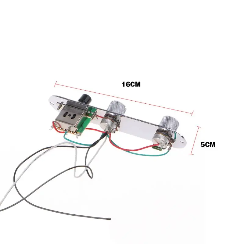 

Speed Knob Volume Tone Control Plate 3Way Prewired for Guitar 448D