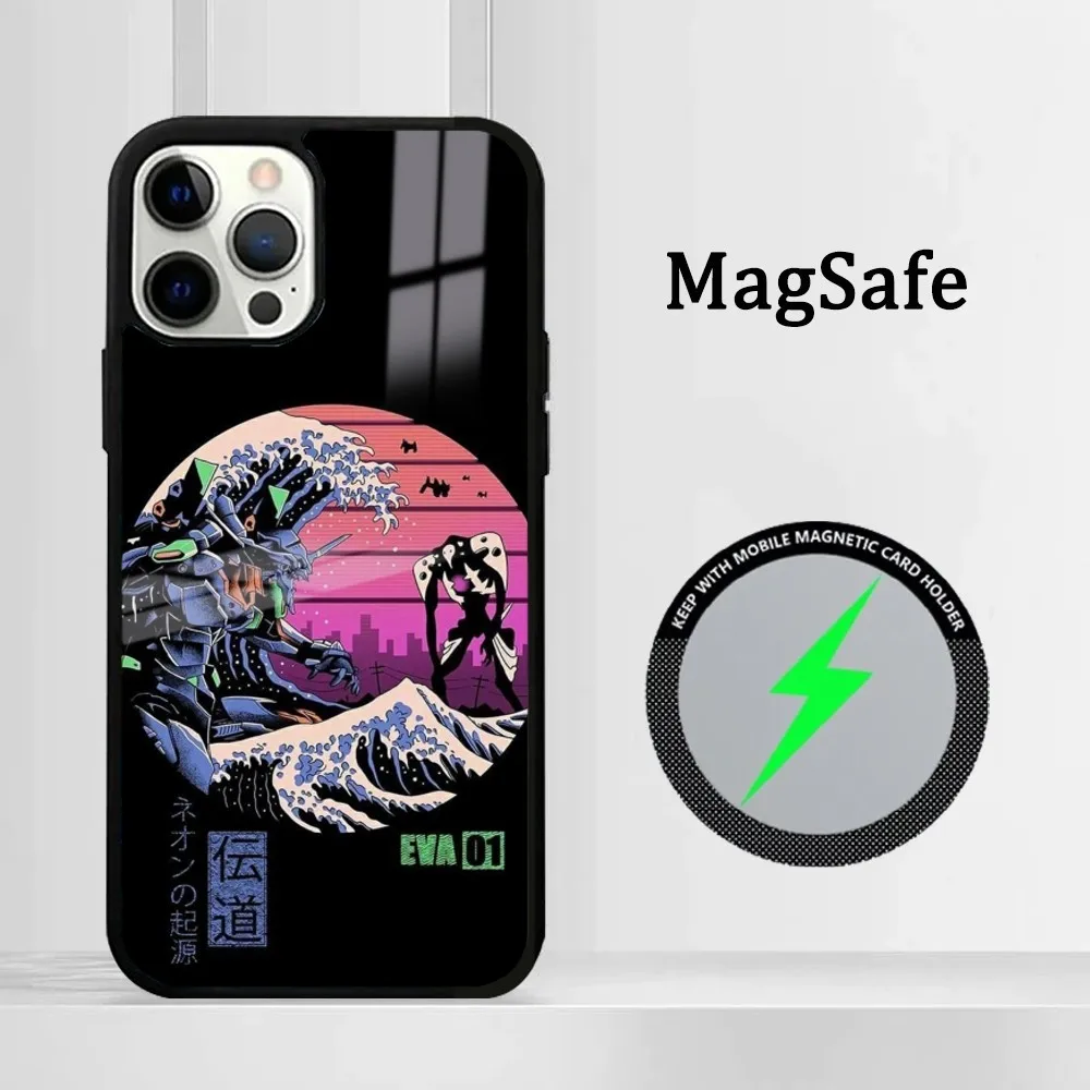 N-Neons G-Genesis E-Evangelions EVA Новый мягкий чехол для телефона IPhone 16 15 14 13 12 11 Pro Max Plus Mini Magsafe