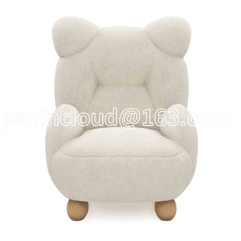 

Одиночное мультяшное сиденье, мини ленивый маленький диван, современная мебель для библиотеки, бархатный кремовый диван из ягненка, детский медведь, стул для столовой, милый ребенок