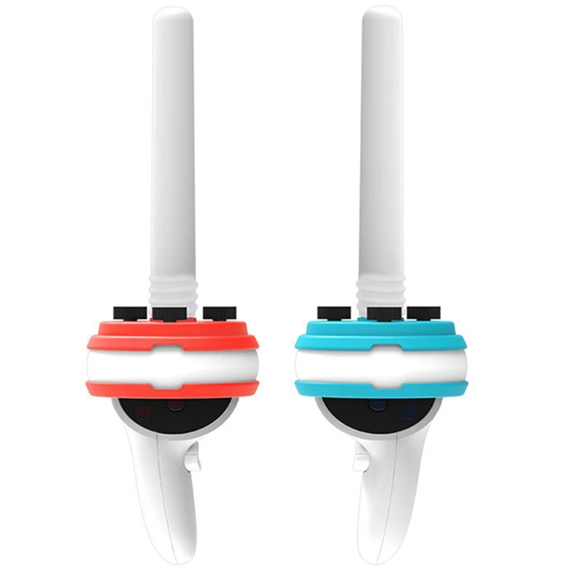 

Dual Lightsaber Extension Grips For Oculus Quest 2 Beat Saber Handles Controller VR Workout Games VR Accessories