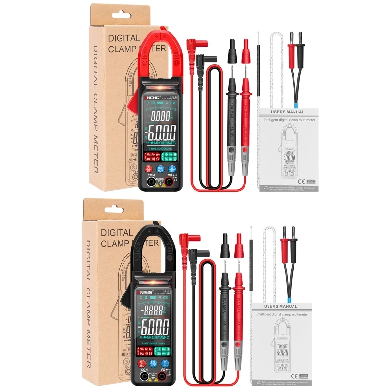

Upgraded Digital Clamp Meter 6000 Counts Auto/Manual Range TRMS Multimeter Tester Measures AC/DC Voltage Current Drop Shipping