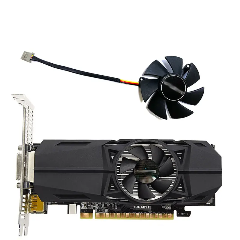 GIGABYTE GTX 1050 OC низкопрофильный охлаждающий вентилятор для замены FS1250-S2053A 12V 0.19A GTX1050/1050Ti вентилятор графической карты