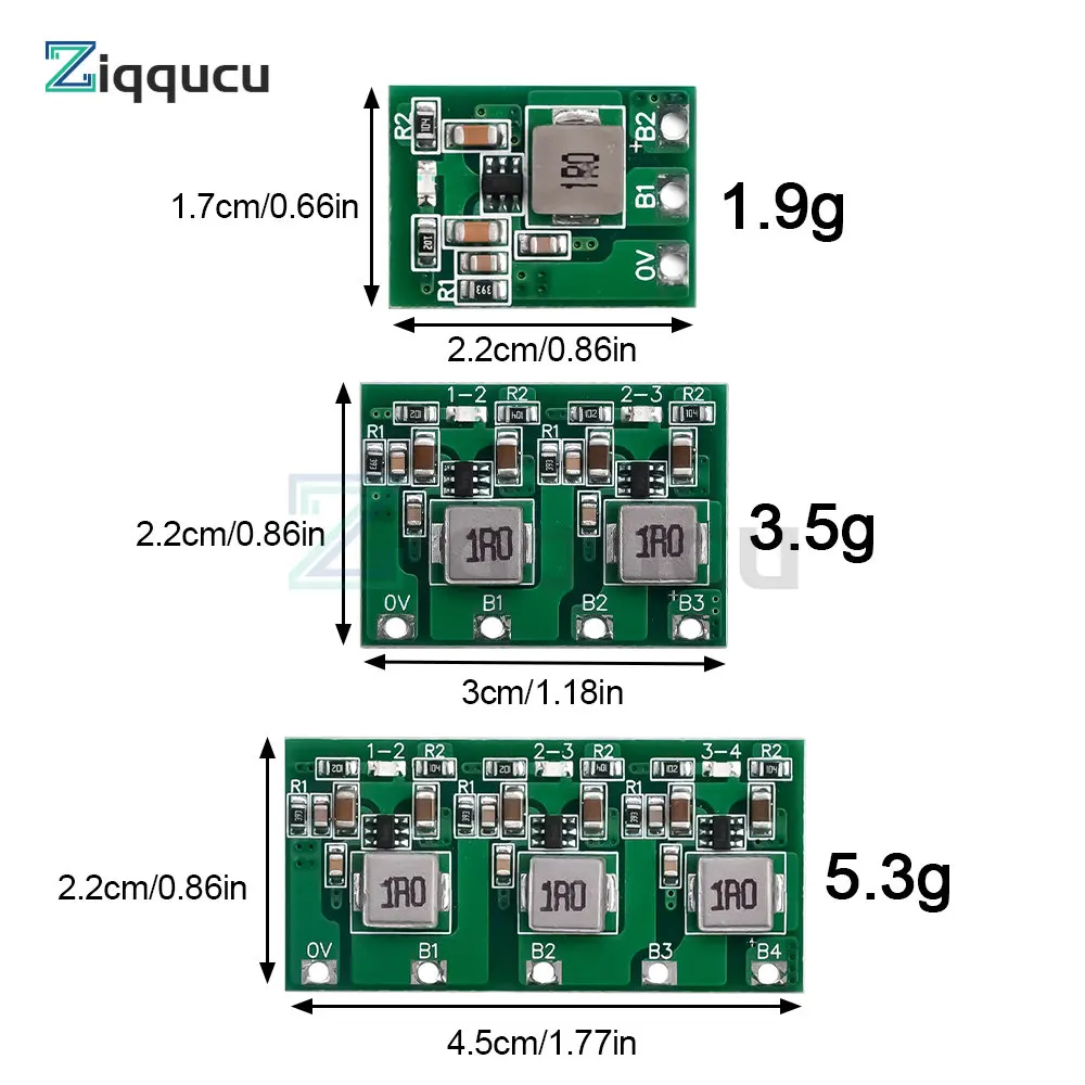 

2S 3S 4S 1.2A 1.3A Active Equalizer Lithium/Lifepo4 battery active balancer board Energy transfer board/LED working indicator