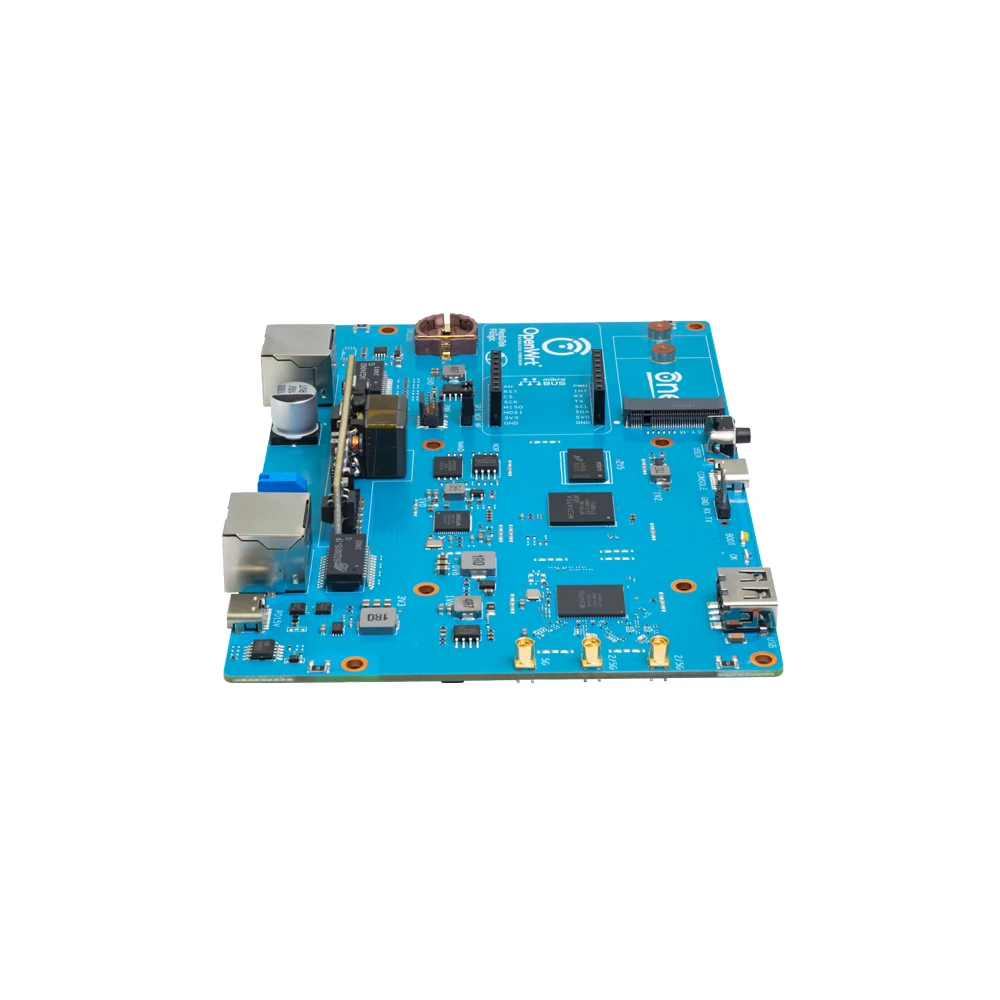 Плата маршрутизатора Banana Pi OpenWrt One PCBA MediaTek MT7981B двухдиапазонная WiFI 6 1 ГБ DDR4 256 MiB SPI