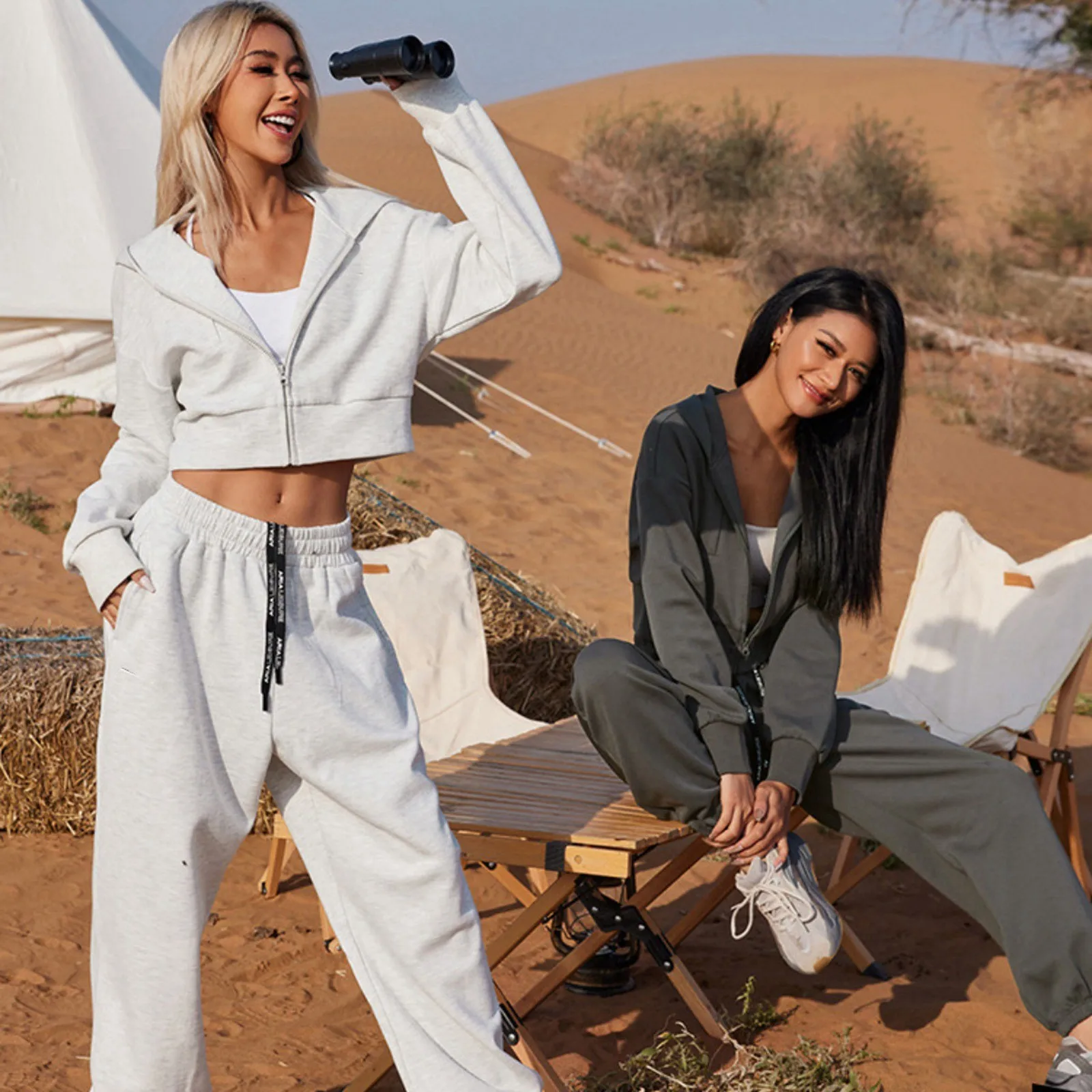 

Women Two Piece Set Solid Long Sleeve Top Sweatshirt Set Loungewear Korean Fashion Clothes Women'S Autumn Clothing Tracksuit