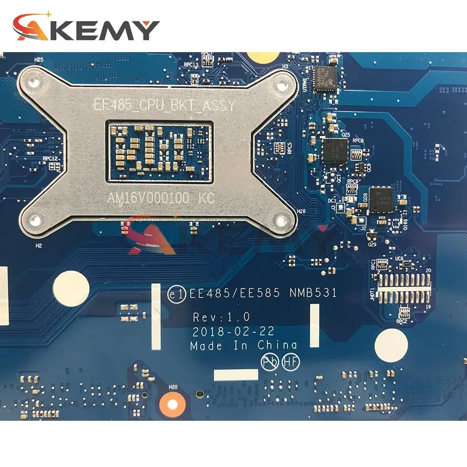 Материнская плата для Thinkpad Lenovo E485 E585, Тип материнской платы 20 кВ, NM-B531 CPU Ryzen, R3-2200U AMD (art.: 3920bcbf0a644) - 3920bcbf0a644