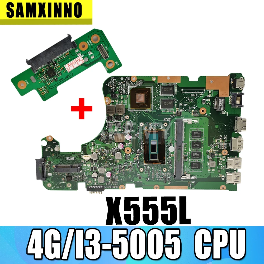 

X555LJ MAIN_BD._4G/I3-5005CPU/AS 2GB GPU mainboard REV 3.6 For Asus X555LJ LB X555LF X555LD X555L VM590L laptop motherboard